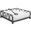 Scroll Design Flat Napkin Holder (Black), By Home Basics /