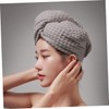 Healvian 2pcs Supple Dry Hair Hat Shower Cap for Women