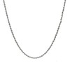 FZTN Jewelry Mens Twisted Rope Chains 18K White Gold Based