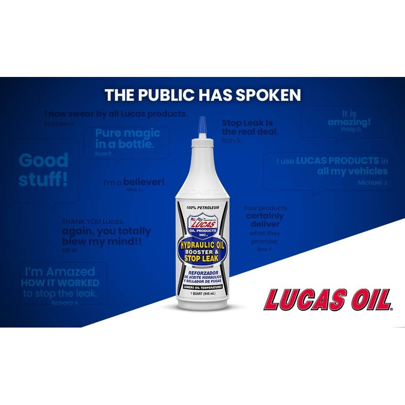 Lucas Oil 10019 Hydraulic Oil Booster and Stop Leak -