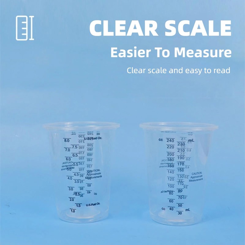 Epoxy Resin Mixing Cups,Paint Mixing Cups,Measuring Cups for Resin,50pcs 240ml/8oz