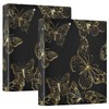 3 Ring Binder Butterflies Golden 1.5 Inch Round Rings with
