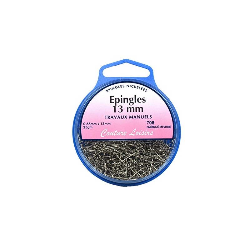 Hemline H708 Nickel Plated Steel V Short Sequin/Lils Pins 13mm