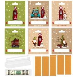 Anvianthor Christmas Money Holder - 6 Pack Gas Can Ornament Money Holder, Unique Christmas Money Holders, Money Gift Ideas, Christmas Gifts for Women and Man, Indoor Christmas Tree Decorations