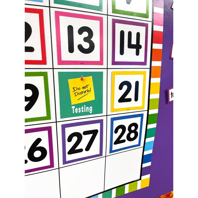 Colorful Calendar Bulletin Board