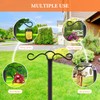 Double Shepherds Hook for Outdoor with 5 Prong Base 90