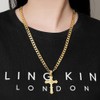 THE BLING KING New Gold-Plated Filigree Cross Pendant with 22-Inch