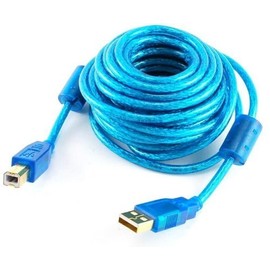 20 Foot A/B Hi-Speed USB 2.0 Cable with Gold Connectors and a Ferrite Core