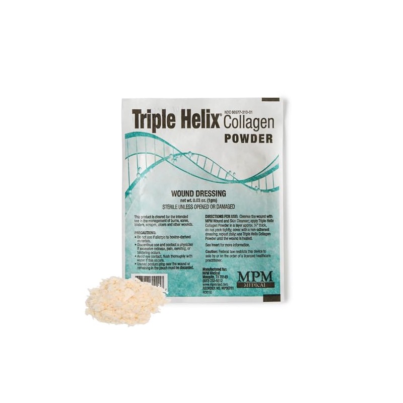 Triple Helix Collagen Powder, 1g Pouch, Each, by MPM Medical