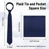 LHXzizizi Ties for Men Plaid Tie and Pocket Square Combo,