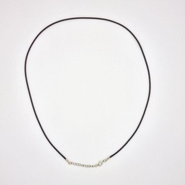 패션 커플 가죽 군번줄 줄 끈 체인 악세사리 (WFJ8C6T) Fashion Couple Leather Dog Tag String Chain Accessory (WFJ8C6T)