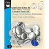 Dritz 114-36 Craft Cover Button Kit with Tools, Size 36