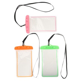 OHPHCALL 3pcs Underwater Phone Pouch Fluorescent for Swimming Diving and Outdoor Activities High-Definition Photo Window