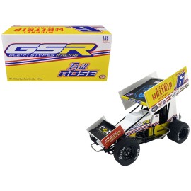 DCD Winged Sprint Car #6 2024 1/18 Diecast Wheels Featuring Bill Rose Michael Waltrip Brewing Co. Glenn Styres Racing World