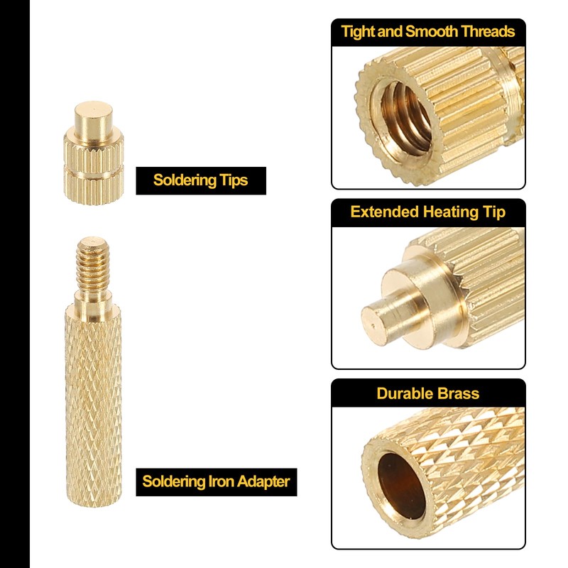sourcing map 8 Pcs Heat Set Insert Tips for Threaded