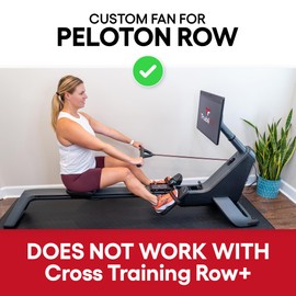 TrubliFit Fan for Peloton - Row Phone Tray - Accessories - Free Cup Holder Inserts - No Batteries or Charging Required