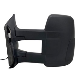 Spieg Driver Side Long Arm Mirror for 2015-2023 Transit 150 250 350 Cargo Van | Extended Left Side View Mirror Assembly with Power Adjustment Non-Heated Manual Fold | Textured Black 3 Pins FO1320628