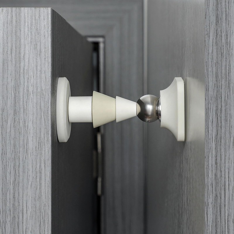 AIMALL Strong Magnetic Door Stopper, Hole-Free Anti-Collision Door Suction, Ideal