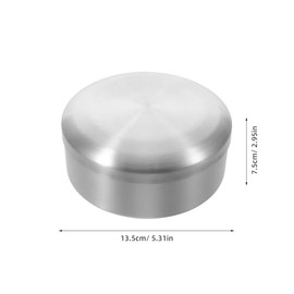 Fomiyes Cuenco de Afeitado de Acero Inoxidable 5.31In con Tapa Doble Capa Taza Compacta para Jabón de Afeitar y Espuma Ideal para Afeitado Diario y Vi