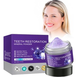 Tooth Repair Mineral Powder, Tooth Restoration Powder, Tooth Powder Against Discolouration, Teeth Whitening Powder, Mineral Tooth Powder, Effective in Strengthening Teeth and Gums, Fresh Breath