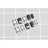 Trendy Black and White Fake Nails, 24 Pieces, Short Nail