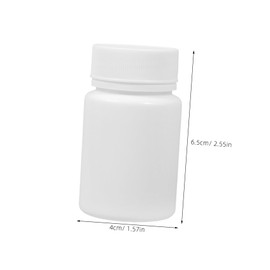 OATIPHO 20pcs Sealed Sample Vial Capacity Reusable Medication Container for Travel