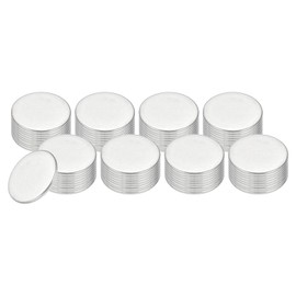 PATIKIL 144 Pcs Metal Stamping Blanks, 12mm Round Stamping Name Tags Stainless Steel Blanks Metal Plate Disc Circle for Laser Engraving Stamping Dog Tags Keychain Making