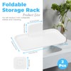 Diakey 2 Pack Foldable Bedside Shelf Wall Mount, Adhesive Floating