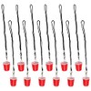 Iconikal Shot Glass with Quick Clip on Lanyard, 12-Pack (Mini