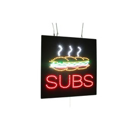 Subs Sign, TOPKING Signage, LED Neon Open, Store, Window, Shop, Business, Display, Grand Opening Gift