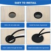 SDTC Tech 3-Pack 1 inch Desk Hole Wire Grommet Black