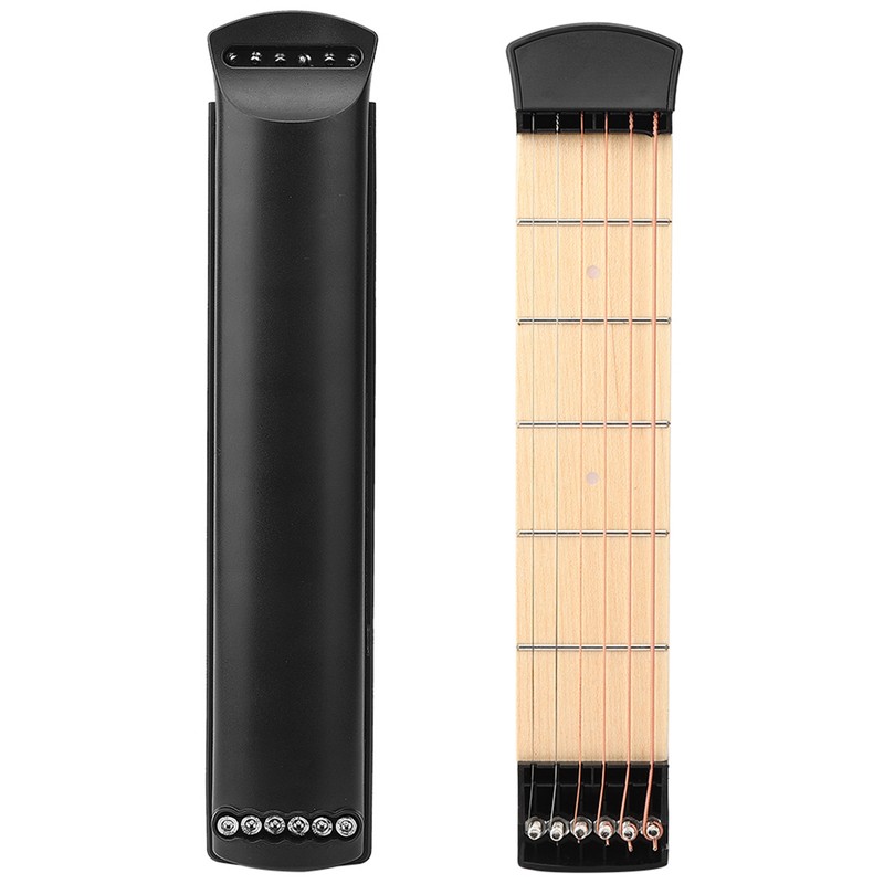 New Portable 6 Fret Pocket Guitar Left Hand for Beginner