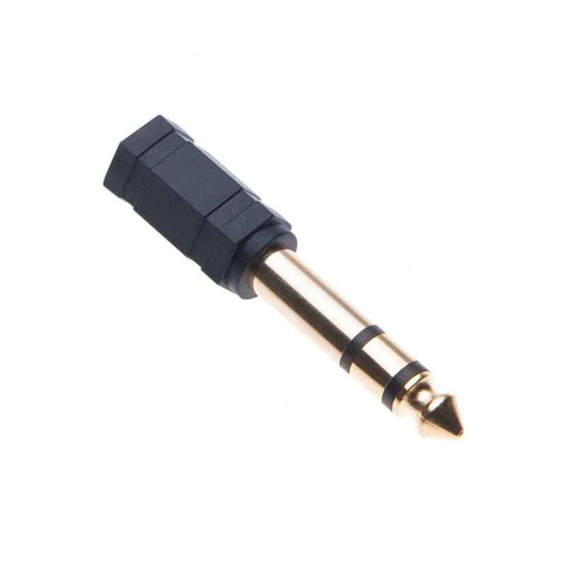 Insignia 1/4"-to-3.5mm Mini Headphone Jack Adapter - Black