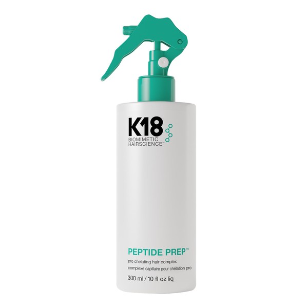 K18 Peptide Prep Pro Chelating Hair Complex, 300 ml, Reset Hair for Optimal Chemicals + Colour Services, Revive Colour Brilliance and Restore Smoothness and Bounce