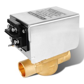 V8043F1036 Zone Valve for Honeywell, Replaces V8043F1093 40003916-048/U Replacement Head Actuator 2-way 4-Wire 24V Motor Normally Closed 3/4 Sweat Connection, Screw Terminal Board Connection