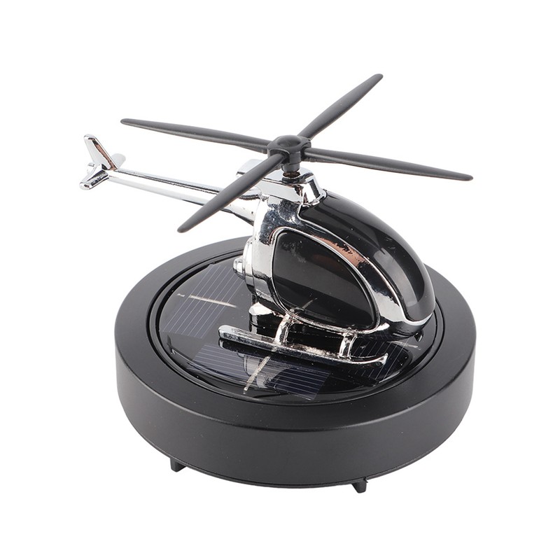Car Air Freshener Solar Helicopter Rotating Car Aromatherapy Diffuser Car
