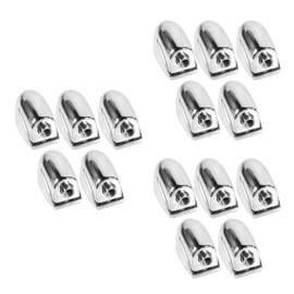 15 Pcs Single-End Snare Drum Lugs, Silver Metal Drum Claw Hooks, Replacement Parts for Snare and Bass Drums, Easy to Install, Drum Accessories for Percussion Instruments