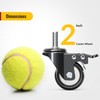 HOLKIE Stem Caster Wheels 2 inch Total Locking Casters Set