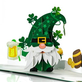 CUTPOPUP Gnome Patrick's Day 3D Card, Patrick Cards, Pop Up Greeting Cards, US8-SD145UK1515