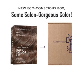 Madison Reed Radiant Hair Color Kit | 7NA Light Ash Brown with Cool Smoky Undertones (Arezzo Brown) for 100% Gray Hair Coverage | Dimensional Permanent Hair Dye | PPD-Free & Ammonia-Free | 2 Pack