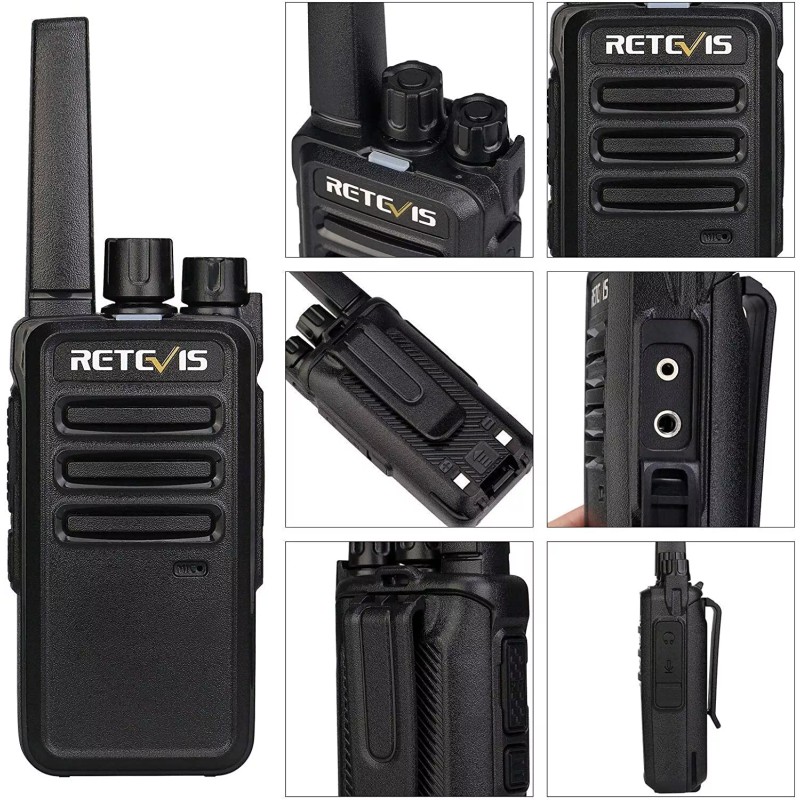 Retevis RT68 UHF Walkie Talkies 2W 1200mAh VOX TOT Alarm