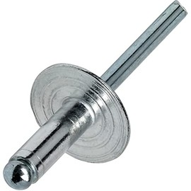 Large Flange Pop Rivets 5/32" x 3/8" Aluminum Body Steel Mandrel (5-6) Pack of 100 Fastener Set LS04051F