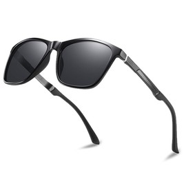 Perfectmiaoxuan Polarised Sunglasses Men/Women Vintage Elegant Glasses Frame Classic HD Pilot Lenses Outdoor Sports Golf Driving Fishing Travel Glasses Fashion Sunglasses, 【ZD1】Black