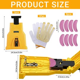 Manual Chain Sharpener, Chainsaw Sharpener, Professional Saw Chain Sharpener, Chainsaw Sharpener, Portable Hand Cranks Chainsaw Sharpener, Quick Chain Sharpener, Chain Sharpener Kit