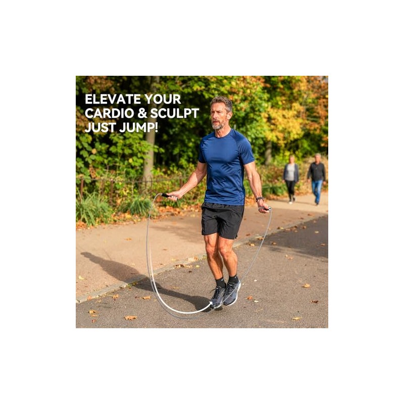 Cuerda de saltar con cuerda ajustable para saltar con peso