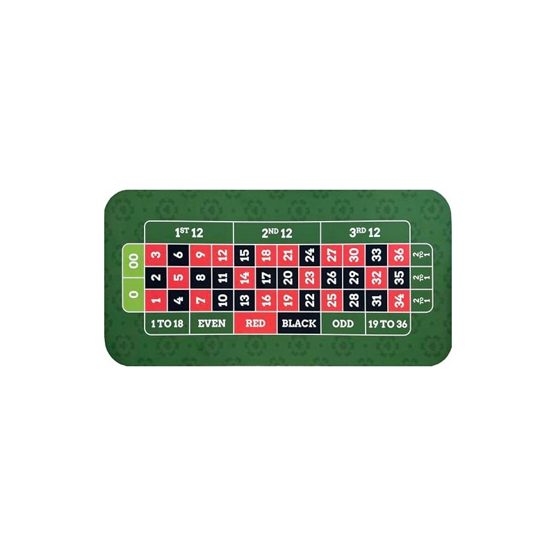 MATSMITHS Roulette Pro 24” x 47” Table Topper Mat, Washable