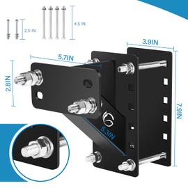 Spare Tire Carrier,GADFISH Spare Tire Mount Boat Trailer Carrier Bracket,Heavy Duty Lock Holder,Fits 4 & 5 & 6 Lugs Trailer Wheels on 4", 4.5'', 4.75'', 5'' and 5.5'' Bolt Patterns,Holds up to 150 Lbs