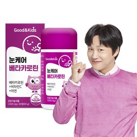 Good & Kids Children's Eye Care Beta-Carotene 90 Tablets 1 Bottle (3-Month Supply) Contains Vitamin C and Zinc Blueberry Flavor / 굿앤키즈 어린이 눈케어 베타카로틴 90정 1병(3개월분) 비타민C 아연 함유 블루베리맛