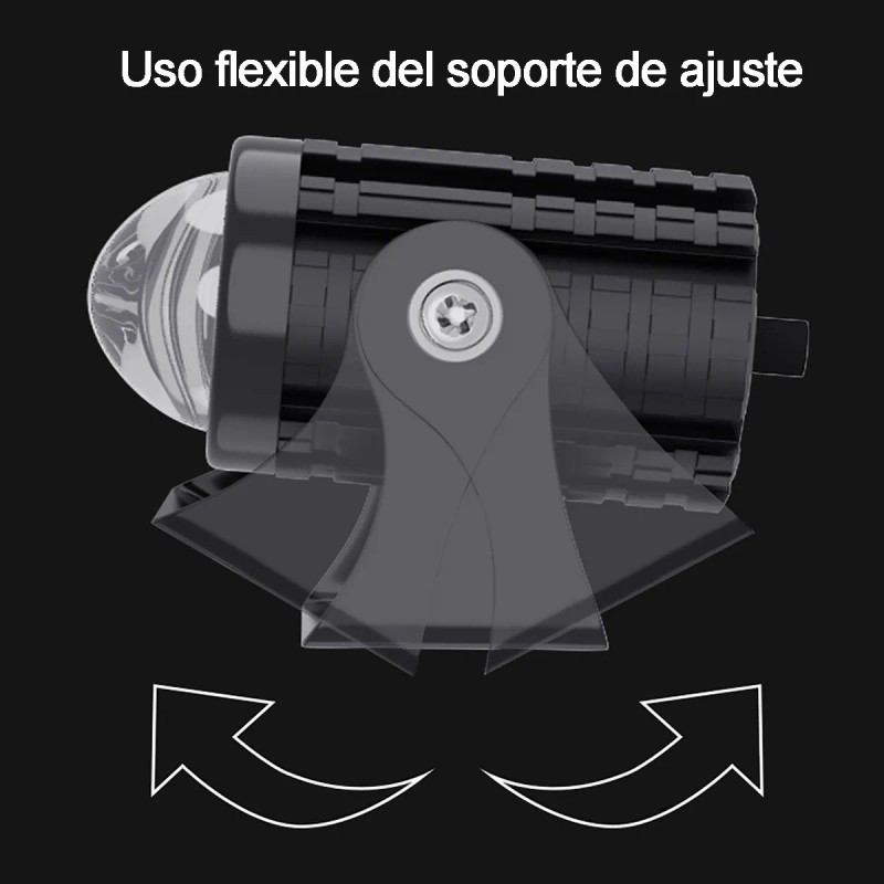 Faros Luces Led Para Motos Auto Doble Color Auxiliares 4pz