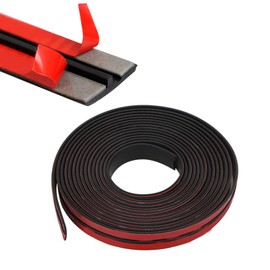 Inscrip Sealing Strip, Windscreen EPDM Rubber Strip, T Shape Rubber Sealing Strip, Edge Protection, Waterproof Seal for Car, Truck, Door, Window Decoration (4 m x 19 mm)